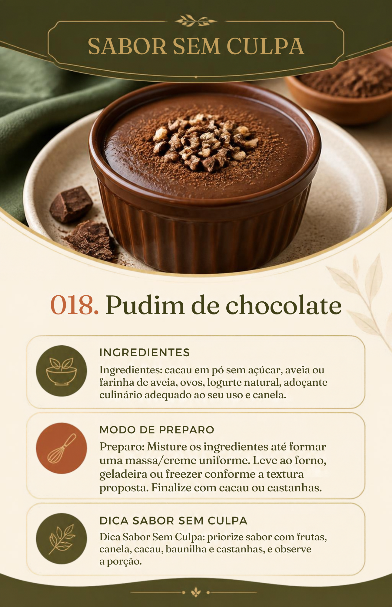 Página real do Sabor Sem Culpa